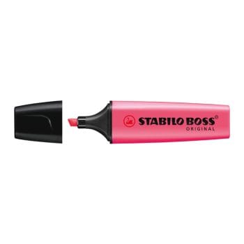 Textmarker Stabilo Boss vf.retezat 2-5mm rosu