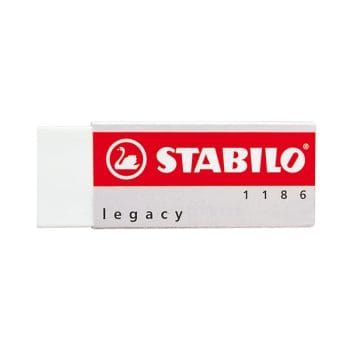 Radiera Stabilo 1186 alba 62x22x11mm