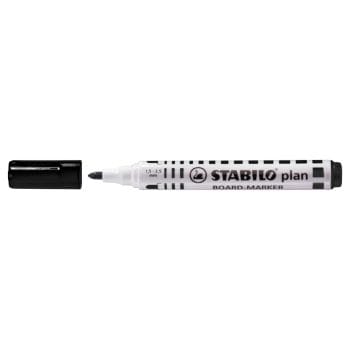 Marker pentru tabla Stabilo Plan vf.rotund 2.5-3.5mm negru