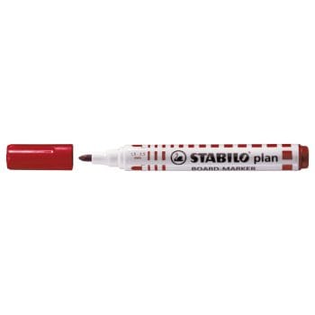 Marker pentru tabla Stabilo Plan vf.rotund 2.5-3.5mm rosu