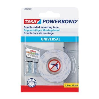 Banda dublu adeziva de montaj universala 1.5mx19mm