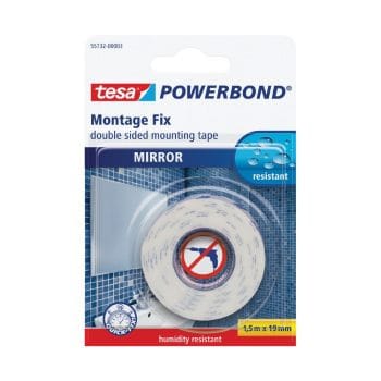 Banda dublu adeziva buretata Tesa pentru oglinzi 1.5mx19mm