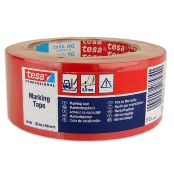 Banda adeziva de marcare Tesa 50mmx33m rosu