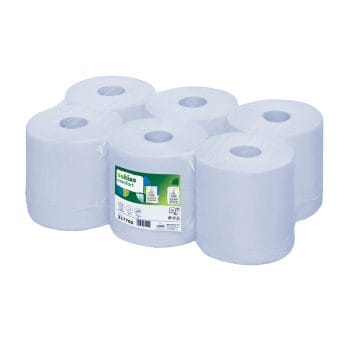 Prosop derulare centrala albastru 2str 150m/rol 6role/um