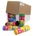 Display Saci menajeri colectare selectiva  120l 10buc/set, 24set/Display, Mixt Color (Display)