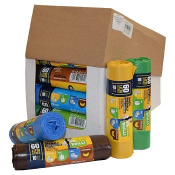 Display Saci menajeri colectare selectiva  60l, 10buc/set, 28set/Display, Mixt Color (Display)