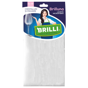 Laveta microfibra pentru cristaluri si pahare, , Brilluna (buc)