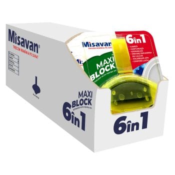 Display Odorizant toaleta  Maxi Block Lemon 10 buc/display (Display)