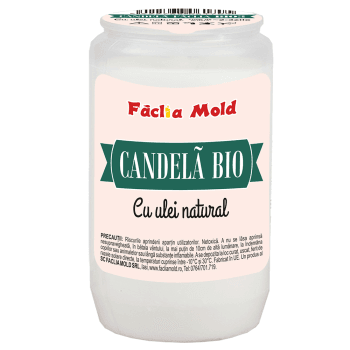 Candela plastic BIO 3 Alb (buc)