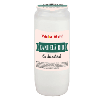 Candela plastic BIO 4 Alb (buc)