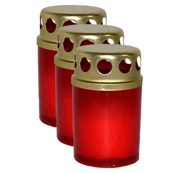 Candela plastic mini  B, 3 buc/set (set)