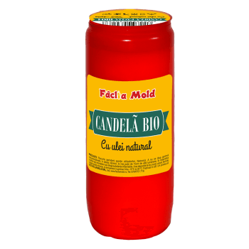Candela plastic  BIO 4 Rosu (buc)