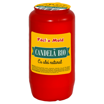 Candela plastic  BIO 7 Rosu (buc)