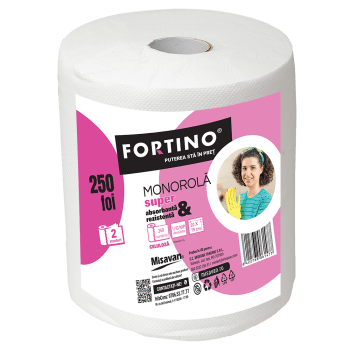 Prosop hartie monorola Fortino, 2 straturi, 250 foi (buc)