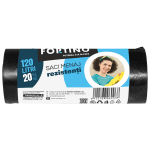Saci menajeri Fortino 120l, 20buc/set, negri (set)