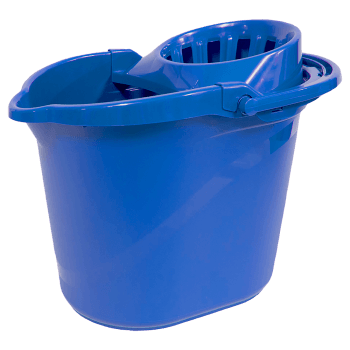 Galeata cu storcator, in culori - albastru, 15l (buc)