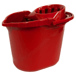 Galeata cu storcator, in culori  - rosu, 15l (buc)