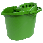 Galeata cu storcator, in culori  - verde 15l (buc)