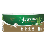 Hartie igienica Infinezza, Aloe vera, 3 straturi, 8 role (set)