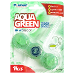 Odorizant toaleta  Aqua Green 3D 40g (buc)