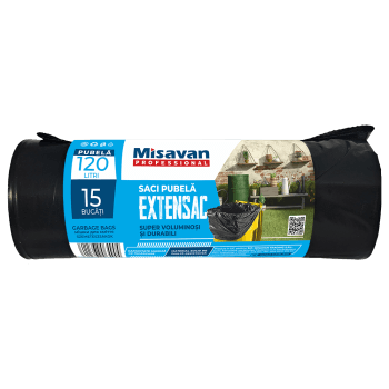Saci menajeri pubela Professional Super rezistenti, 120L, 15buc/set (set)