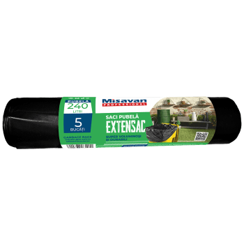 Saci menajeri pubela Professional Super rezistenti, 240L, 5buc/Set (set)