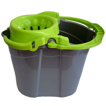 Galeata cu storcator , gri+verde, 14l (buc)