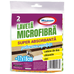Laveta microfibra super absorbanta , 20*17cm, 2 buc/set (set)