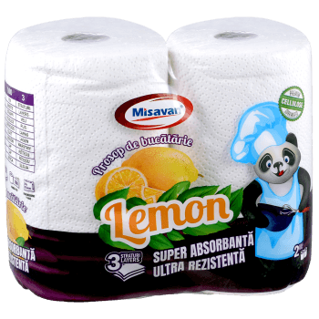 Prosop de bucatarie , Lemon, 3 straturi, 2 buc/ set (set)