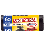 Saci menajeri  60l,  50 buc/set, negri (set)