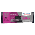 Saci menajeri  120l, 10 buc, negru (set)
