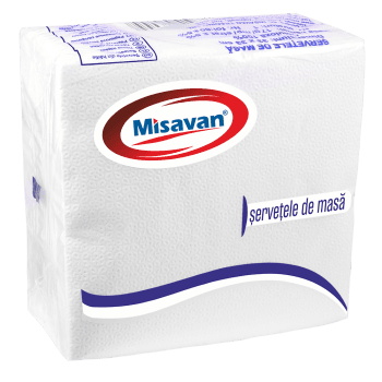 Servetele masa , alb, 1 strat, 33x33cm, 80 bucati/set (set)