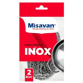 Burete inox spiralat pentru vase , 2 buc/ set (set)