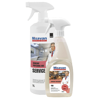 Pachet odorizant baie Dr. Stean Service 1l + odorizant camera Dr. Stean You 750ml (PAC)