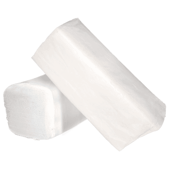 Prosoape hartie pliate V, Standard, alb, 2 straturi, 20 seturi/ pachet, 150 foi (bax)
