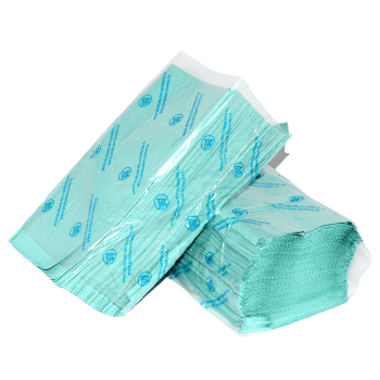 Prosoape hartie pliate V, Standard, verde, 1 strat, 20 seturi/ pachet, 200 foi (bax)