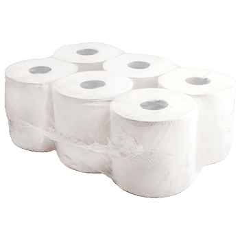 Prosop hartie derulare centrala Midi, celuloza, 1 strat, 6 role/set (bax)