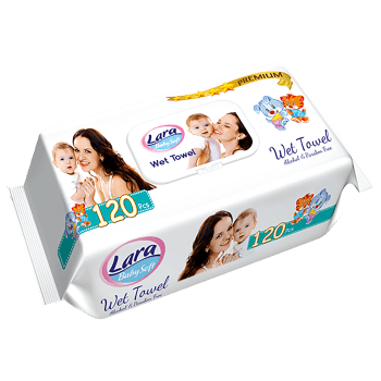Servetele umede Lara, Soft, 120 buc (buc)