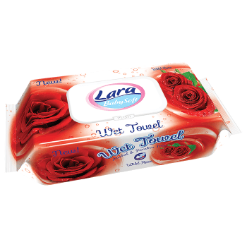 Servetele umede Lara, Rose, 80 buc (buc)