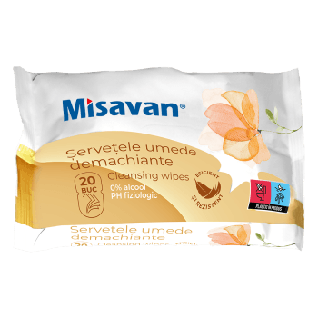 Servetele umede demachiante, , 20 buc (set)