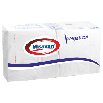 Servetele masa  33*33cm, 2 straturi, 250 buc/ set, WHITE (set)