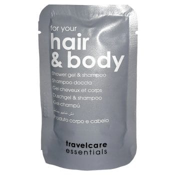 Saon si gel de dus hotelier Travel Care 2in1 20ml 330 plicuri/set (set)