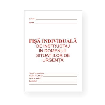 CARNET PSI INSTRUIRE SITUATII URGENTA