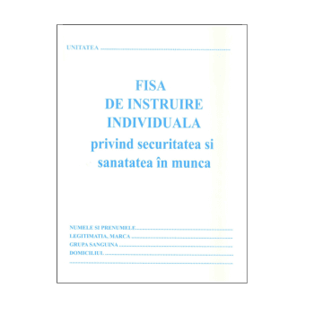 CARNET SSM PROTECTIA MUNCII