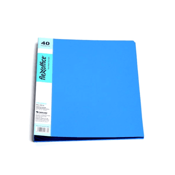 DOSAR PLASTIC 40 FILE ALBASTRU FO-DB02 FLEXOFFICE