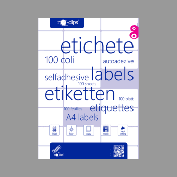 ETICHETE 24/A4 RO-CLIPS 70X37MM 100COLI/TOP MARGINI ORIZ