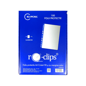 FOLIE PROTECTIE A4 CRISTAL 90 MICR RO-CLIPS RO-FPC90