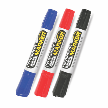 PERMANENT MARKER TWIN NEGRU FO-PM09 FLEXOFFICE