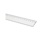 RIGLA 50CM TRANSPARENTA PLASTIC