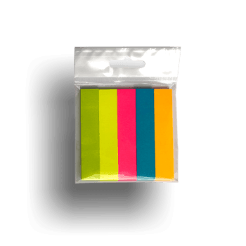 STICKY INDEX RO-CLIPS 15X75 NEON 5 CULORI X 40 FILE RO-SIN5C